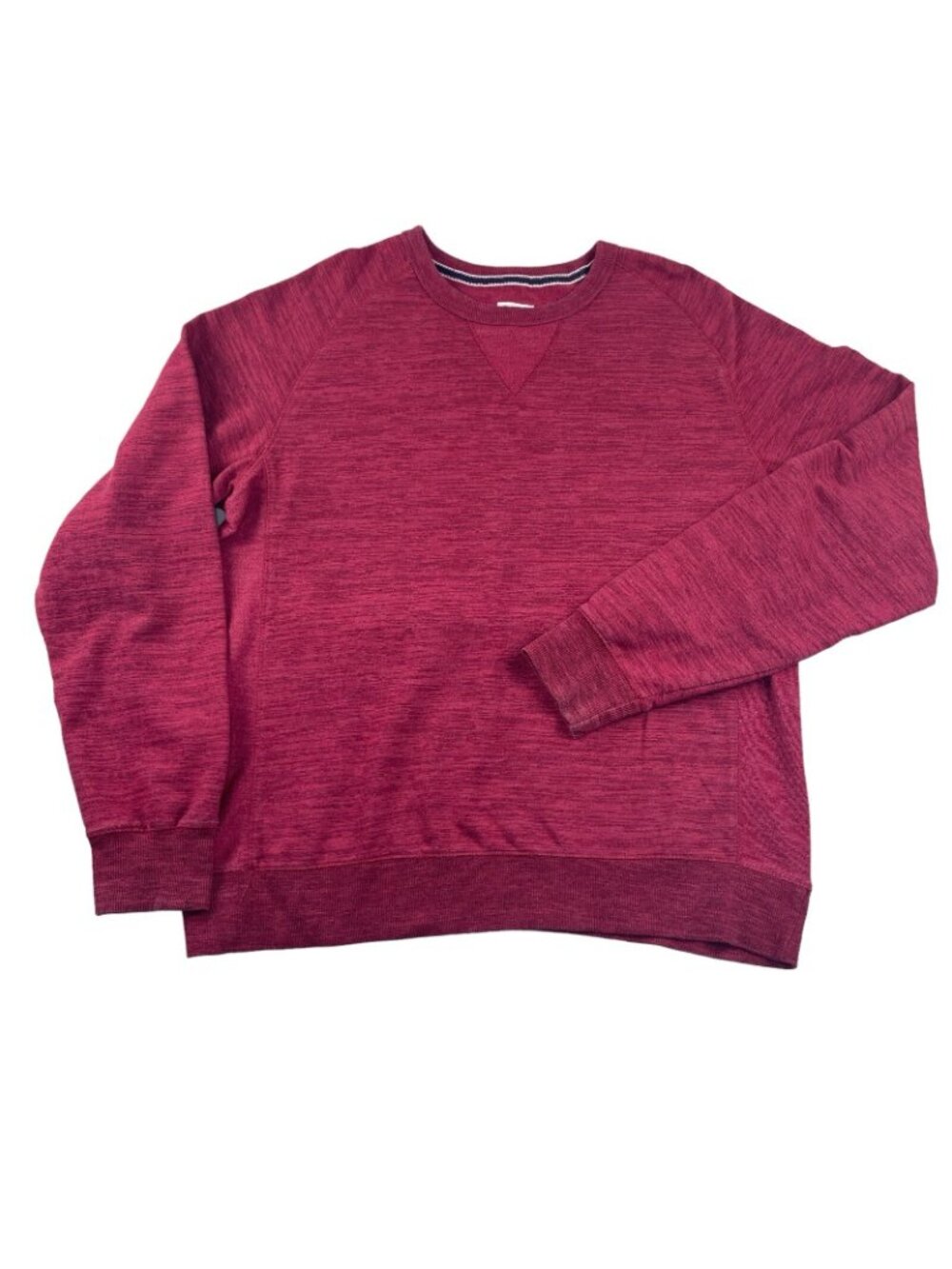 CHAMPION Crewneck Sweater Size 2XL Mens Patch Logo Pullover Heather Red Vintage - Picture 7 of 7